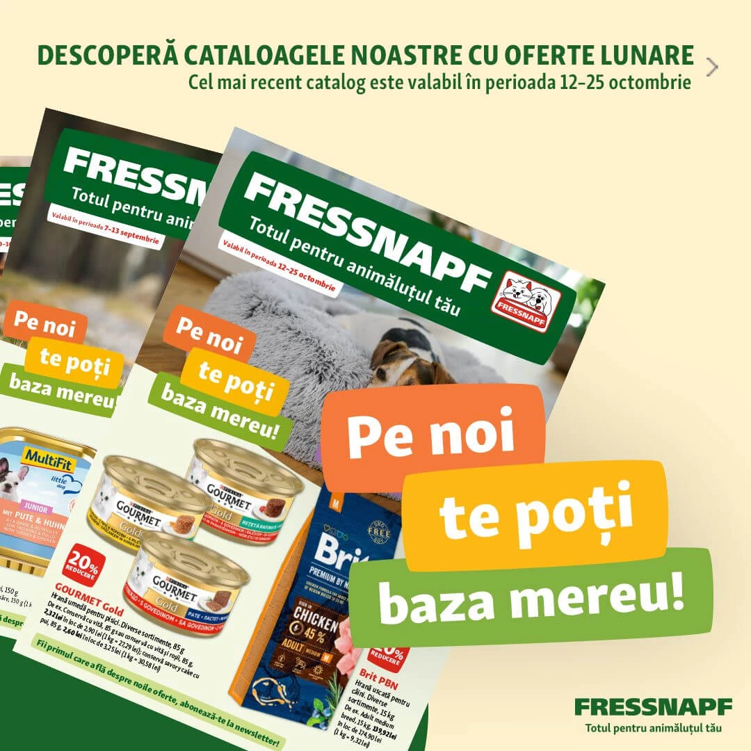 Răsfoiește noul catalog Fressnapf